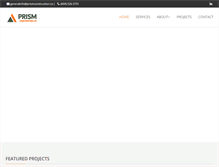 Tablet Screenshot of prismconstruction.ca